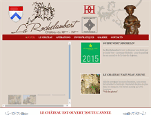 Tablet Screenshot of chateau-de-la-rochelambert.com